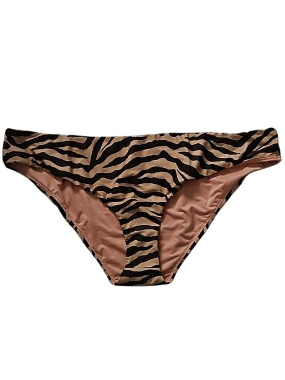 J.Crew Classic Swimsuit Bikini Bottom New 3X Animal Print Zebra Beach Vacation